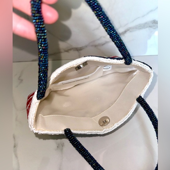 Valerie Stevens Patriotic Beaded Bag- Vintage - Picture 3 of 12